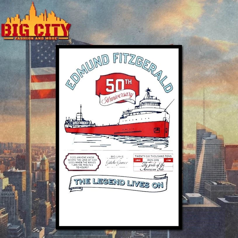 Edmund Fitzgerald 50Th Anniversary The Legend Lives On shirt