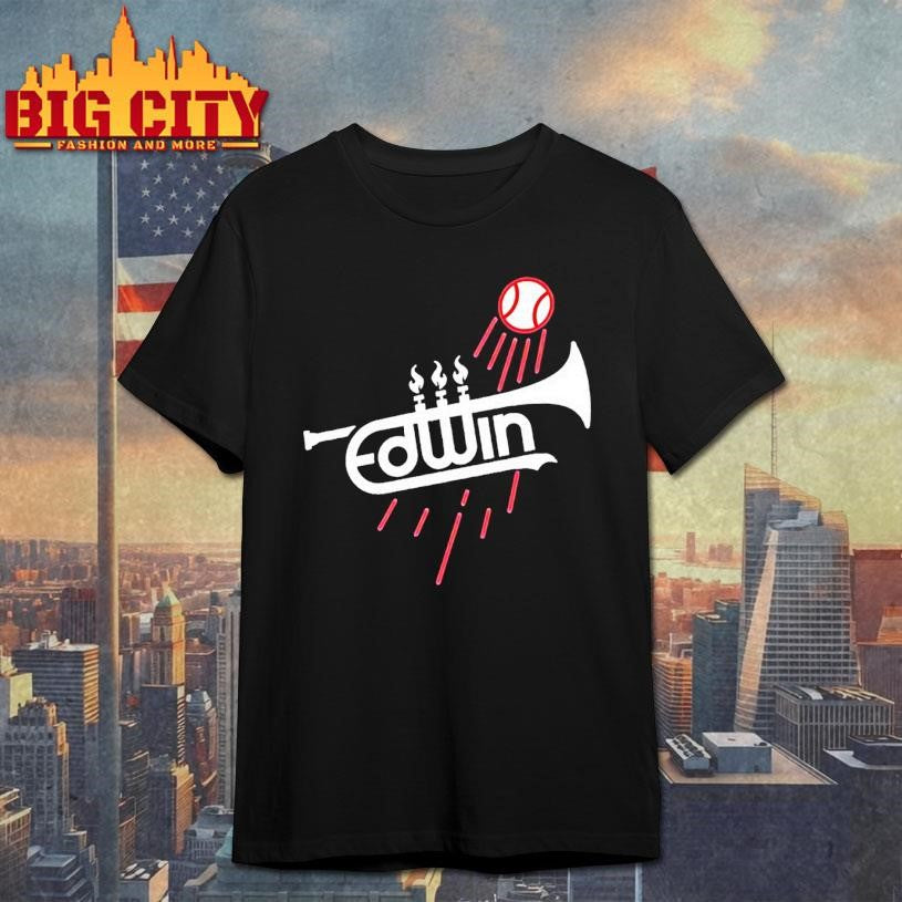 Edwin Diaz Narco Trumpet Los Angeles Dodgers Prado Logo Shirt