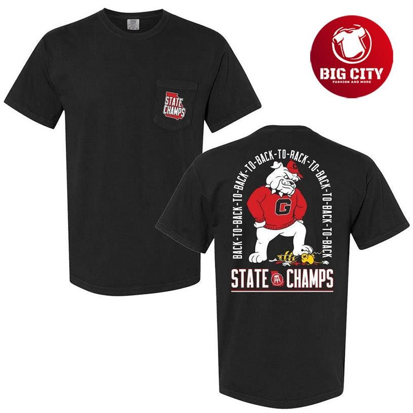Eight Time State Champs Back To Back Pocket Two Sided Shirt