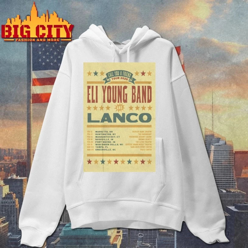Eli Young Band Call You A Friend Tour 2026 Poster shirt