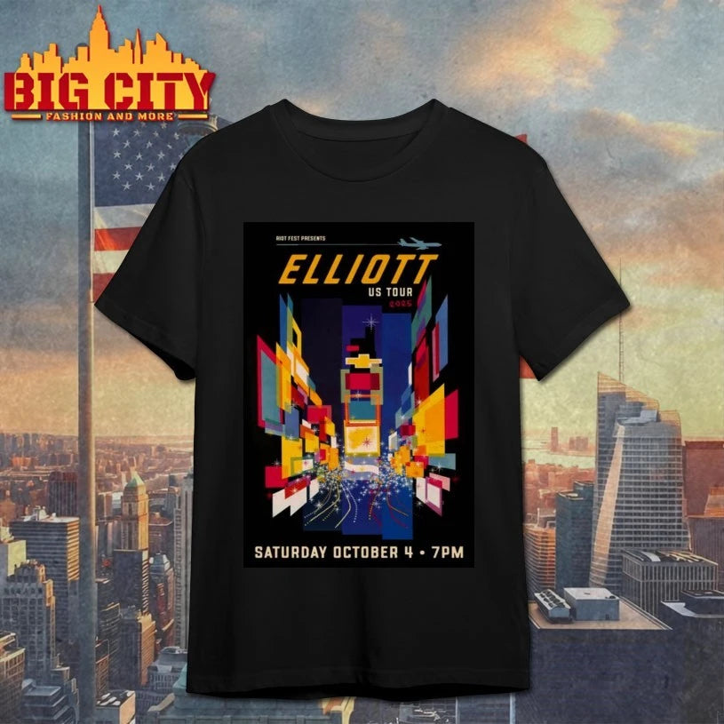 Elliott October 4 2025 Riot Fest Poster shirt