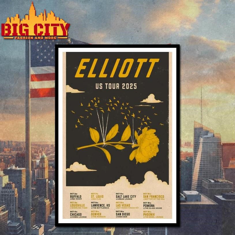 Elliott US Tour 2025 Poster Shirt