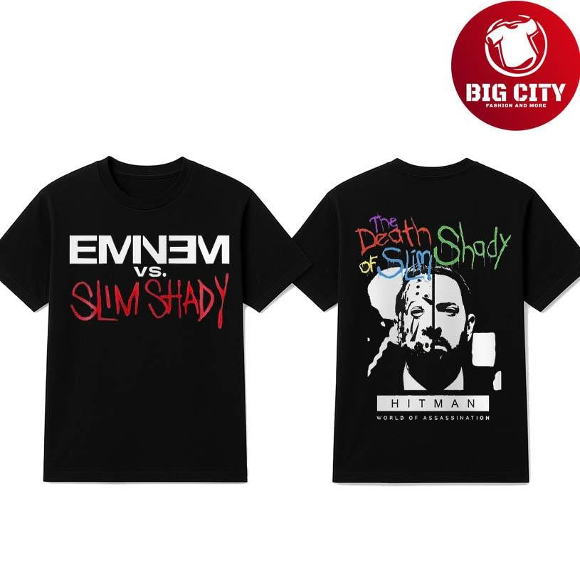 Eminem vs Slim Shady  Hitman World of Assassination Two Sided Shirt