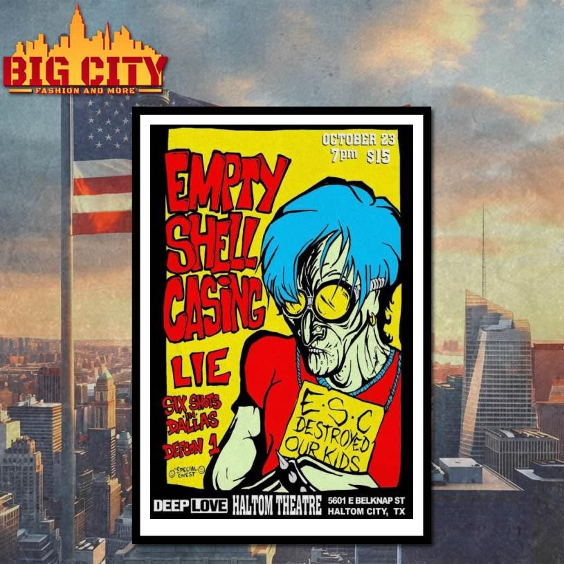 Empty Shell Casing Live Haltom City Texas Poster shirt