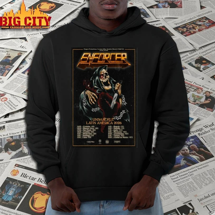 Enforcer Latin Tour America 2026 Poster shirts