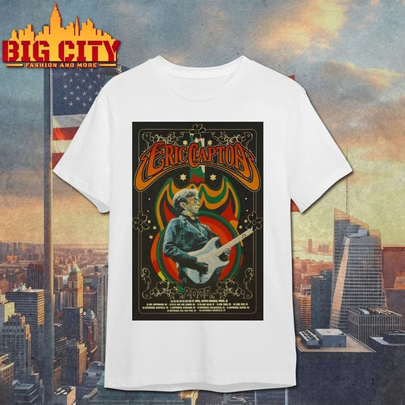 Eric Clapton Tour May &amp; Sept 2025 Poster shirt