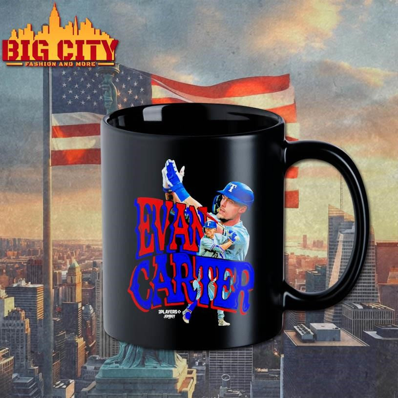 Evan Carter #32 Texas Rangers Jomboy Media Shirt