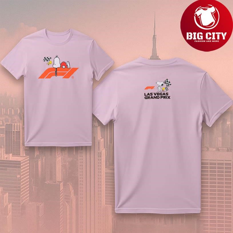 F1 Peanuts Las Vegas Logo Crew Two Sided Shirt