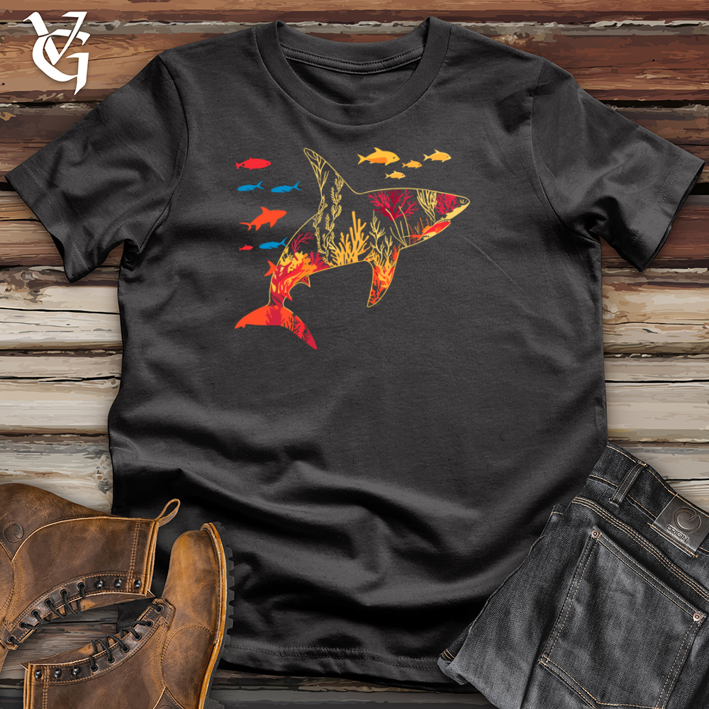 Reef Encased Shark Silhouette Cotton Tee