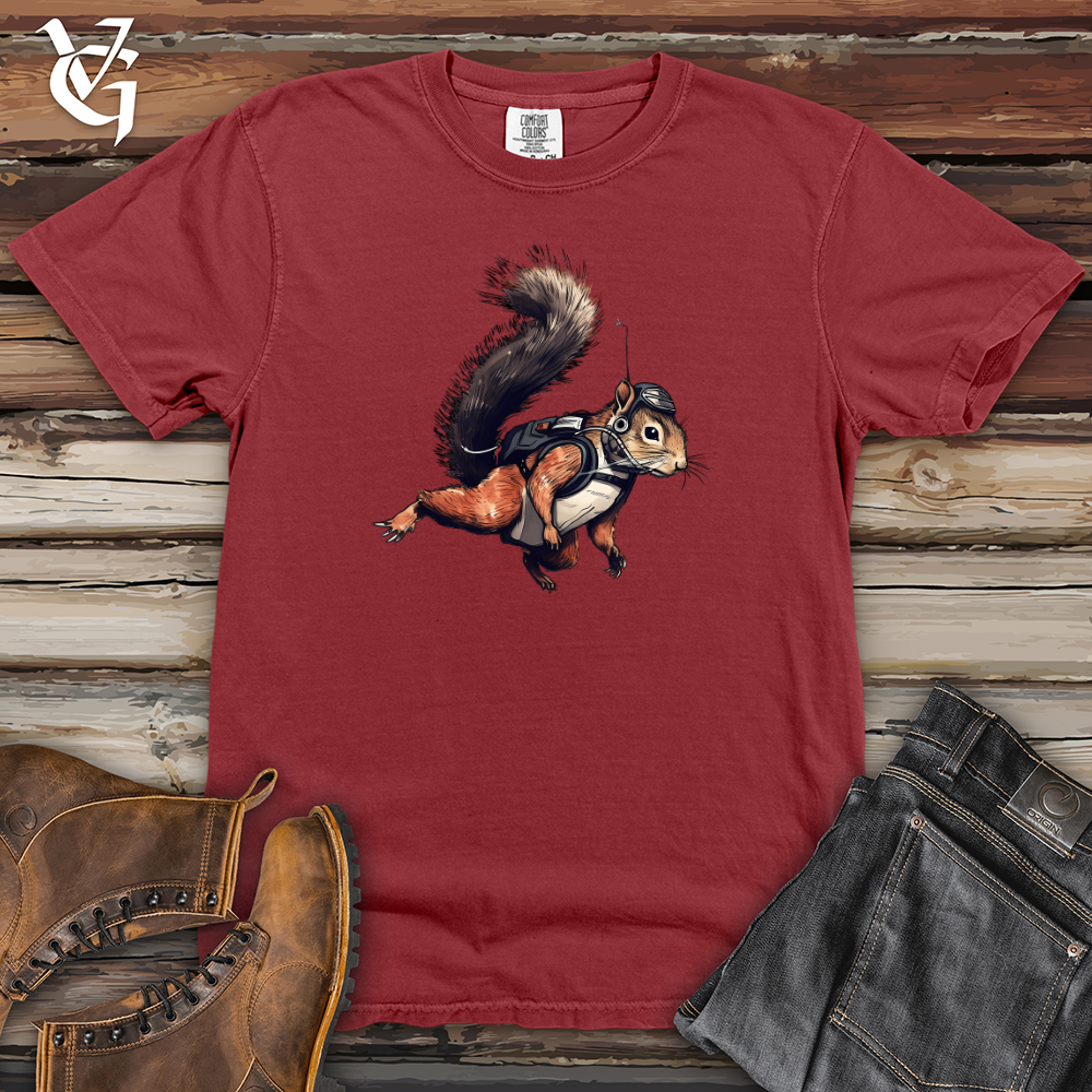 Skydiving Squirrel Heavy Cotton Comfort Colors Tee Style001