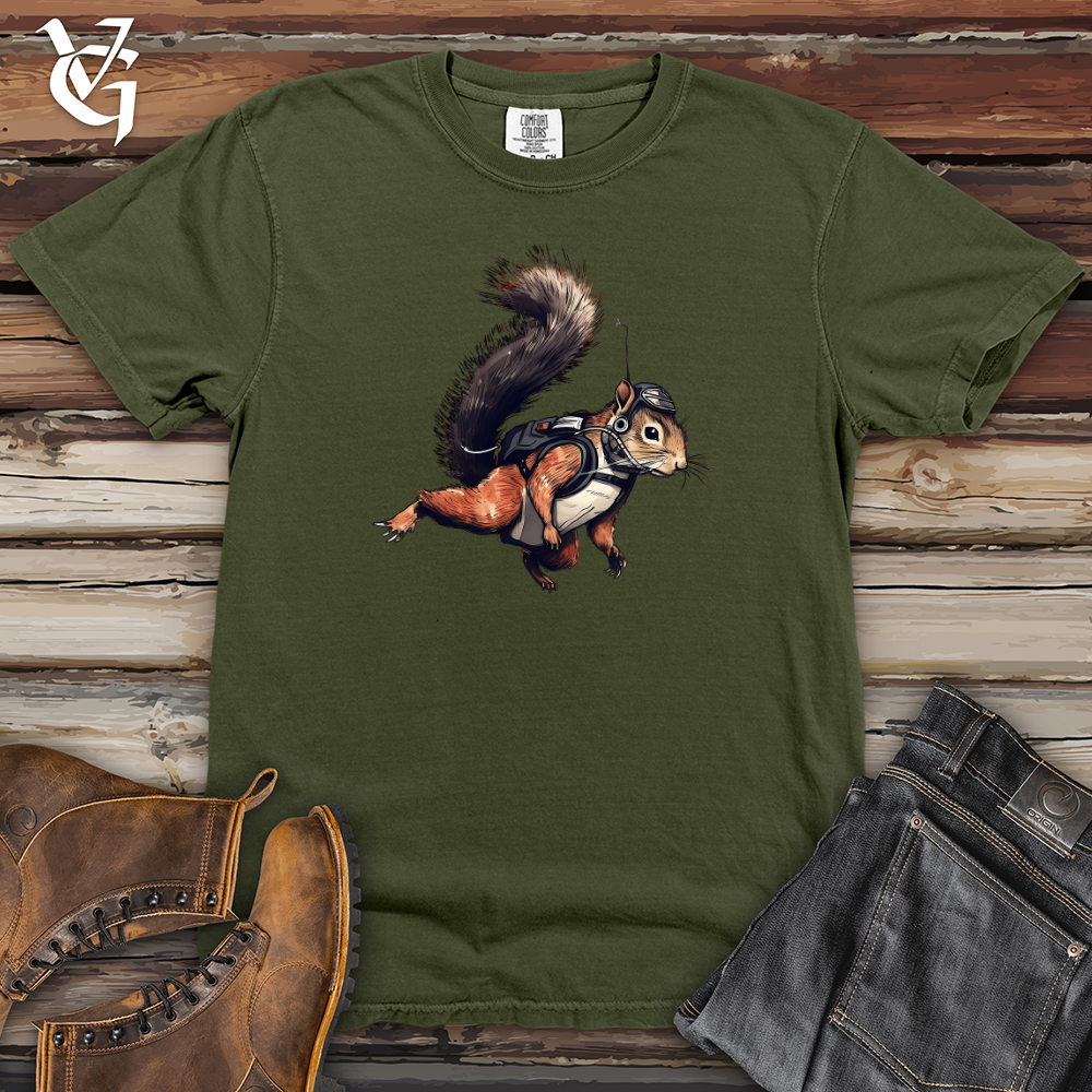 Skydiving Squirrel Heavy Cotton Comfort Colors Tee Style001
