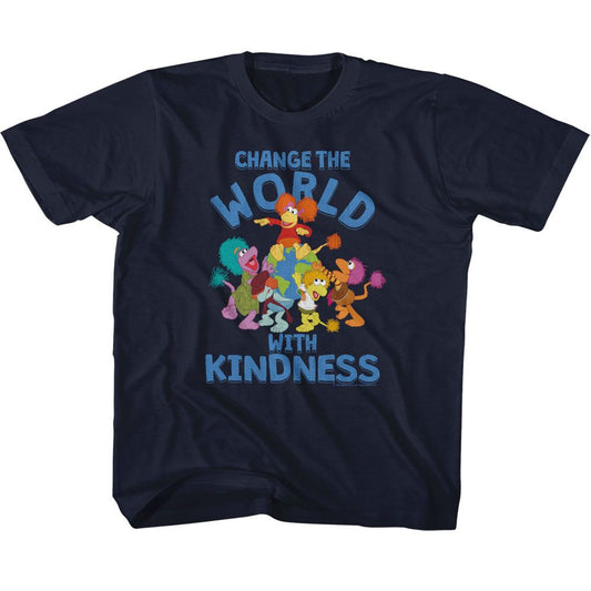 FRAGGLE ROCK Kids T-Shirt, FRAGGLE ROCK CHANGE THE WORLD