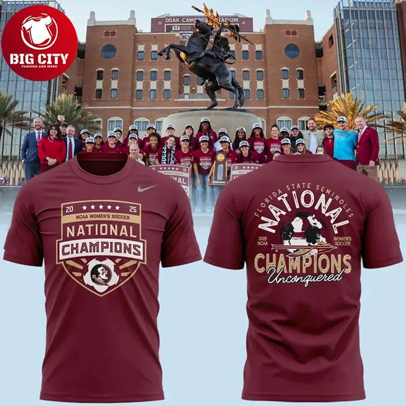 FSU Women Soccer National Champions Two Sided Shirt