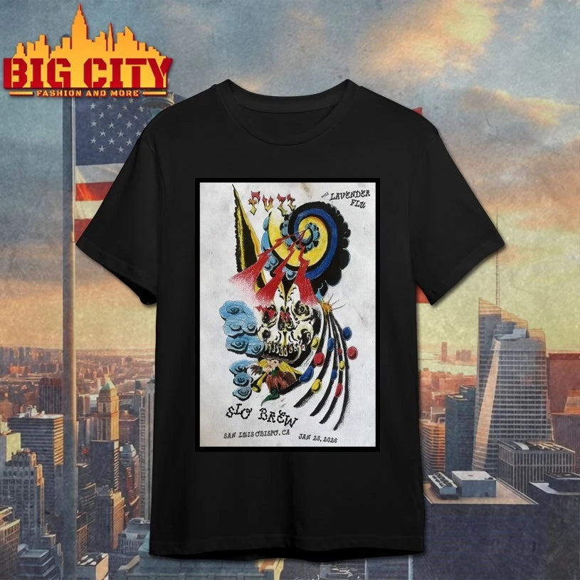 FUZZ And lavender Flu San Luis Obispo Event On Jan 25 2026 Poster shirt