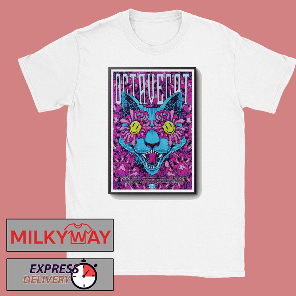 Octave Cat Psychedelic Tour Spring 2026 Poster shirt