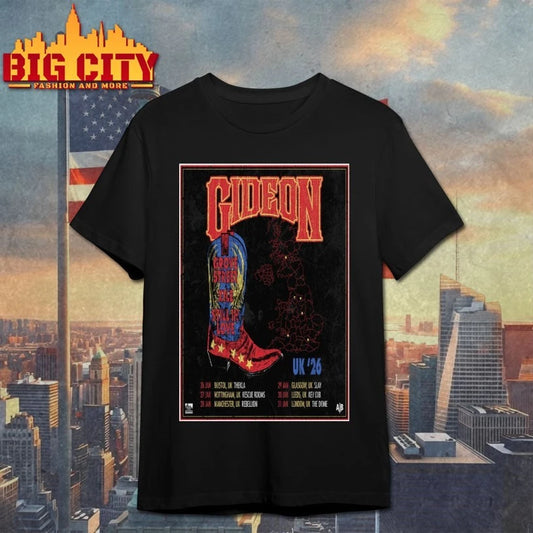 Fall Tour 2026 Gideon Band Poster shirt