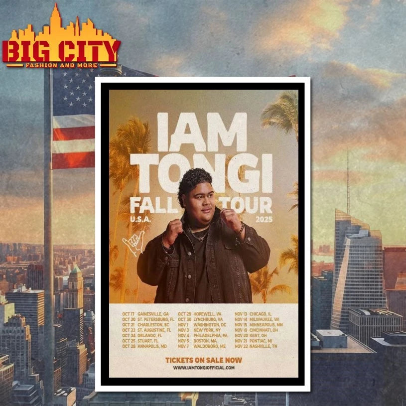 Fall Tour USA 2025 Iam Tongi Poster shirt