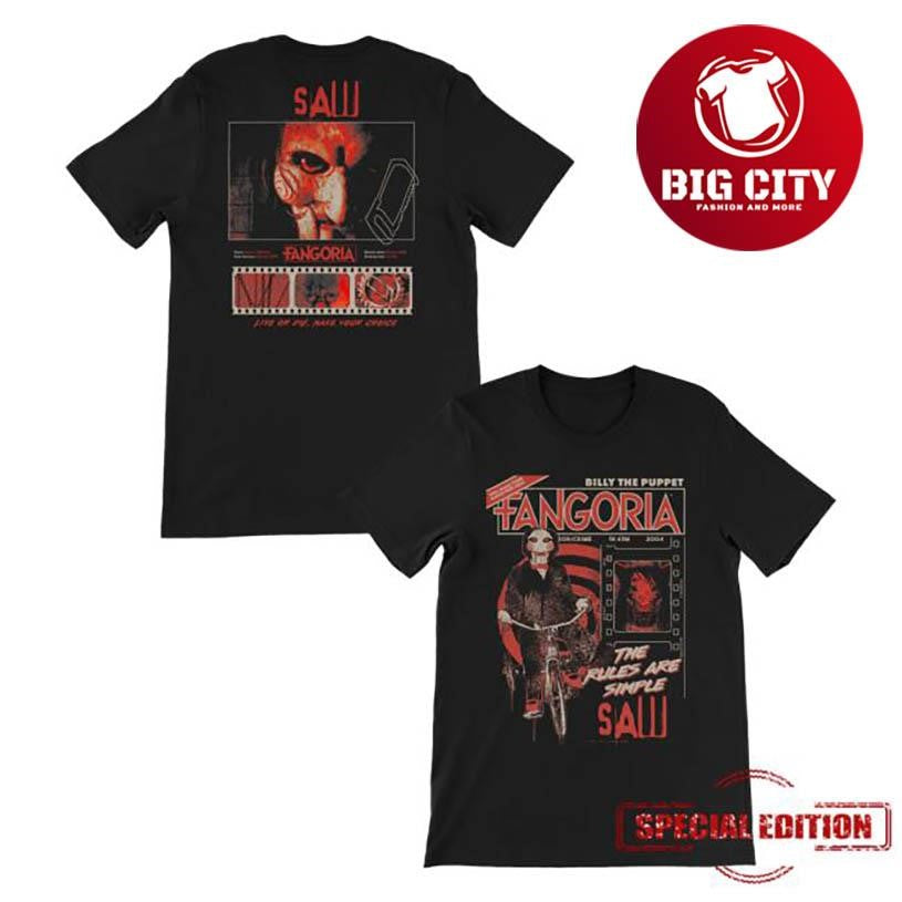 Fangoria Saw Billy The Puppet Two Sided Shirt