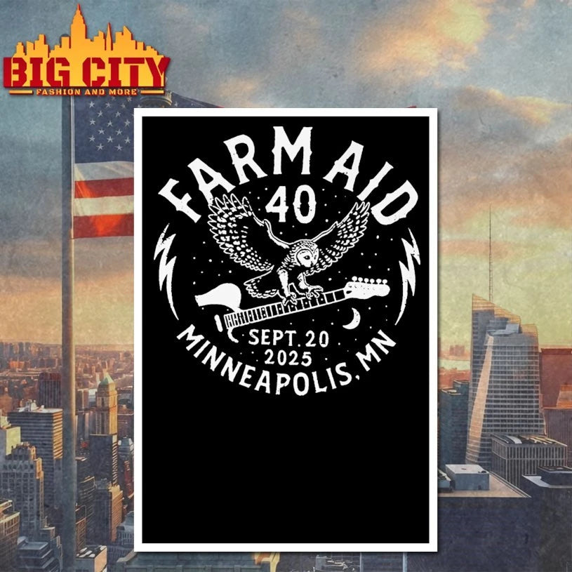 Farm Aid 40 Barn Owl shirts
