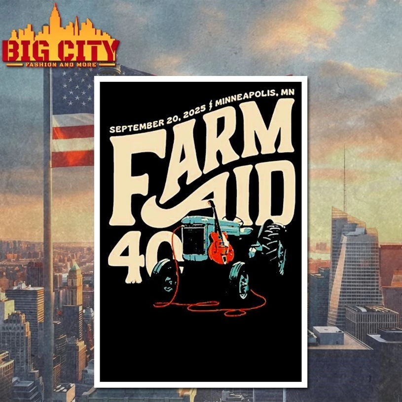 Farm Aid 40 Tractor AMP 9.20.2025 shirt