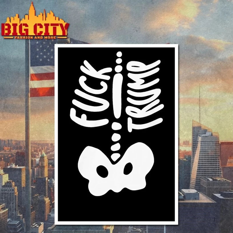 Fdt Fuck Trump Skeleton Bone For Halloween 2025 shirt