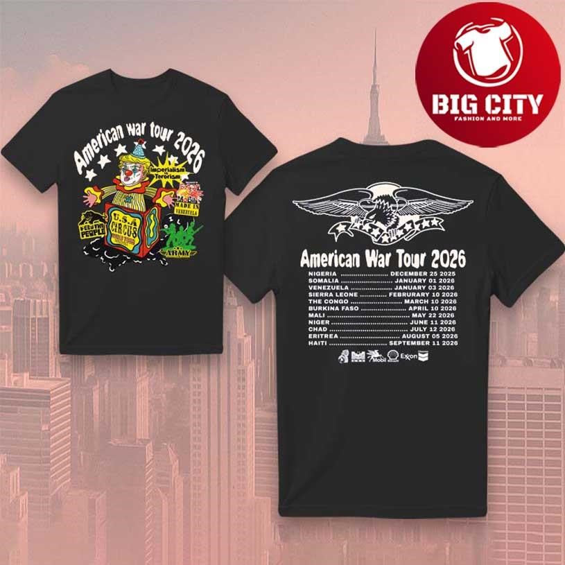 Feed The People American War Tour 2026 Event Two Sided Shirt