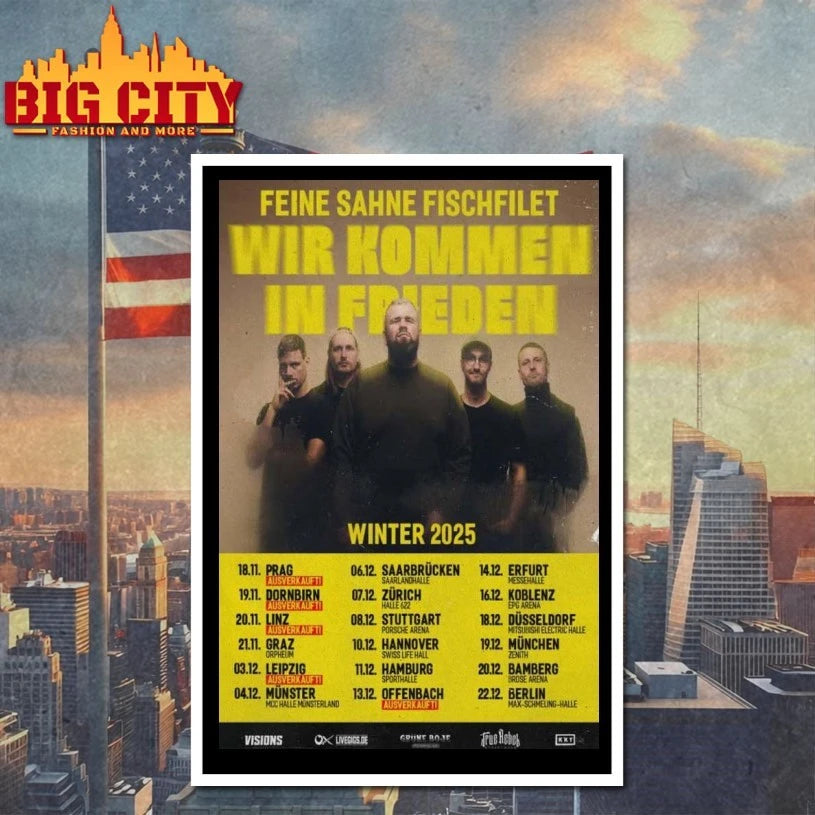Feine Sahne Fischfilet Winter 2025 Tour Poster shirt