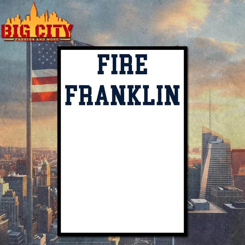 Fire Franklin Text shirt