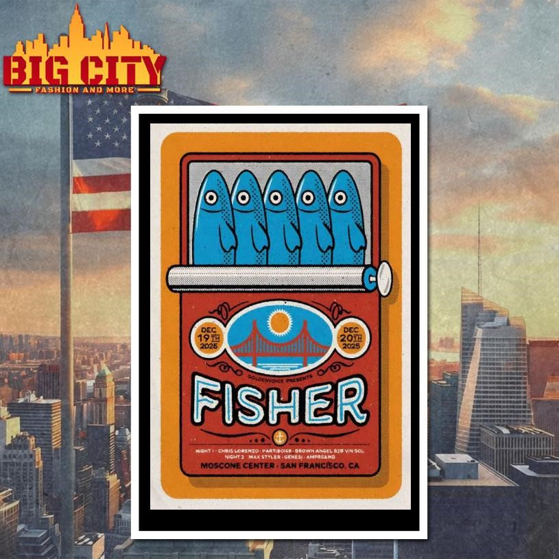 Fisher In San Francisco CA On Dec 19-20 2025 Poster shirt