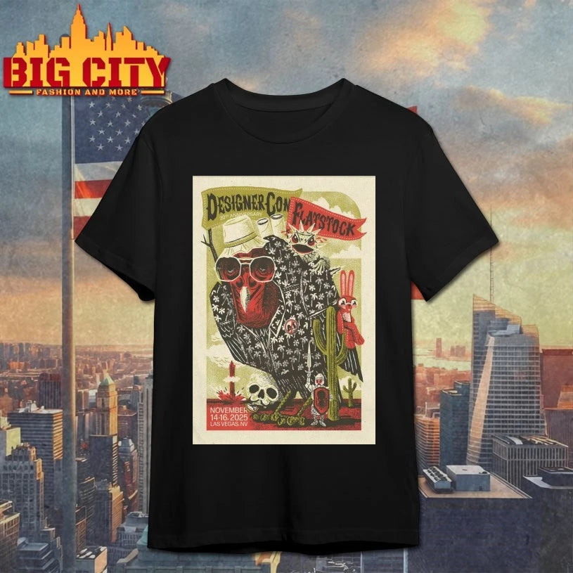 Flatstock 11-14 11-16-2025 DesignerCon in Las Vegas NV Poster shirt