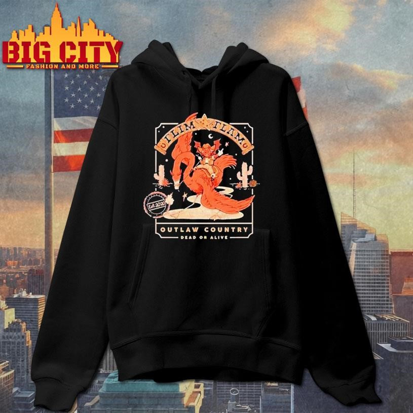 Flimflam Outlaw Country Dead Or Alive Flamingo Shirt