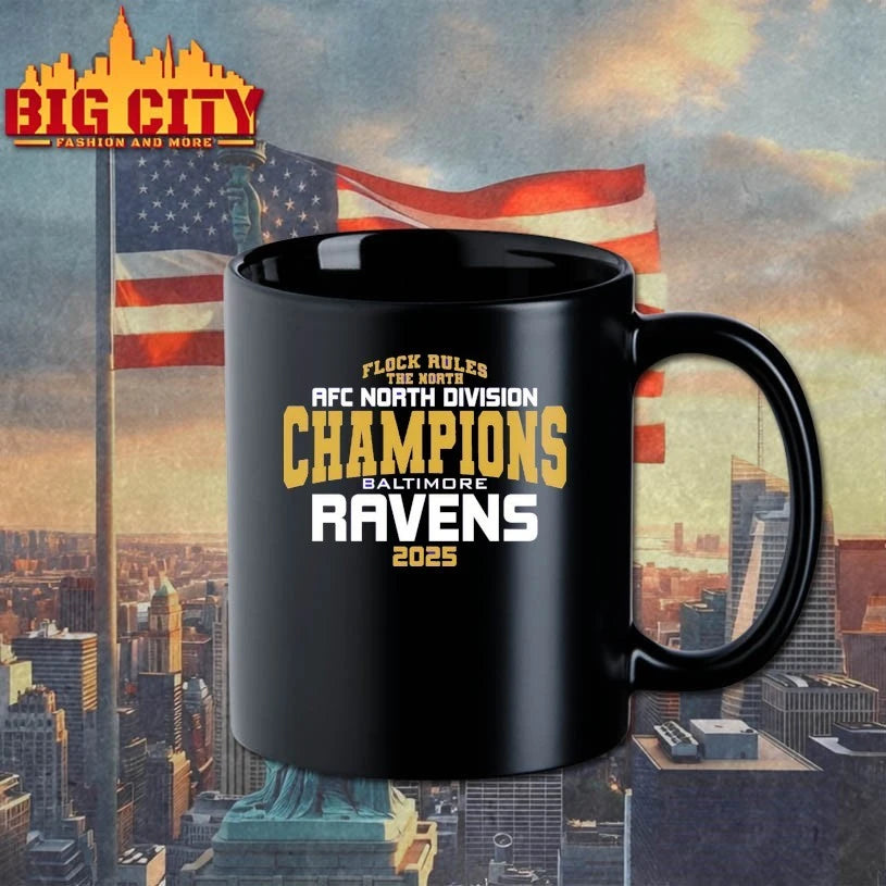 Flock rules the North AFC North Division Champions Baltimore Ravens 2025 shirt