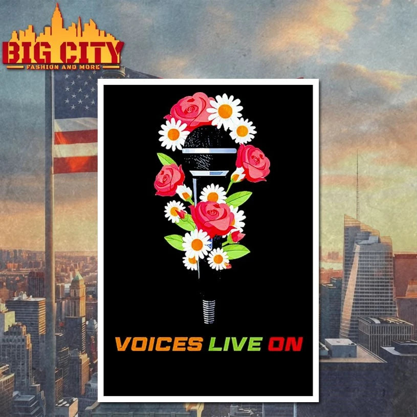 Floral RIP Charlie Kirk Voice Live On shirt