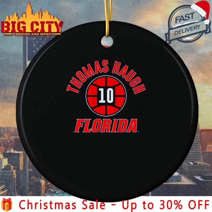 Florida Basketball Thomas Haugh Name Number Ball shirt