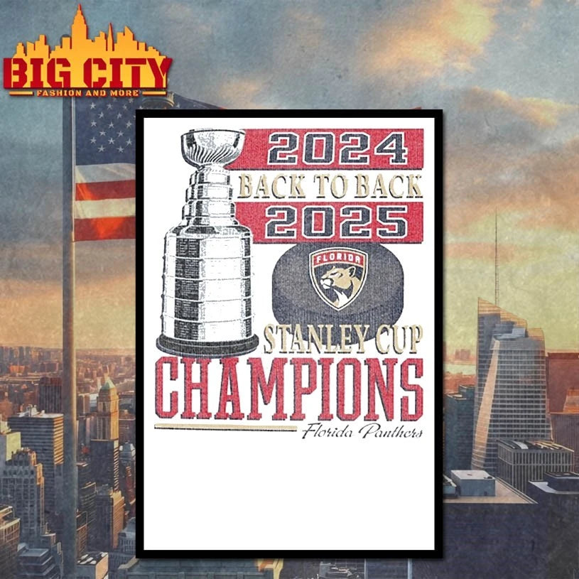 Florida Panthers 2024 Back to Back 2025 Stanley Cup Champions shirt