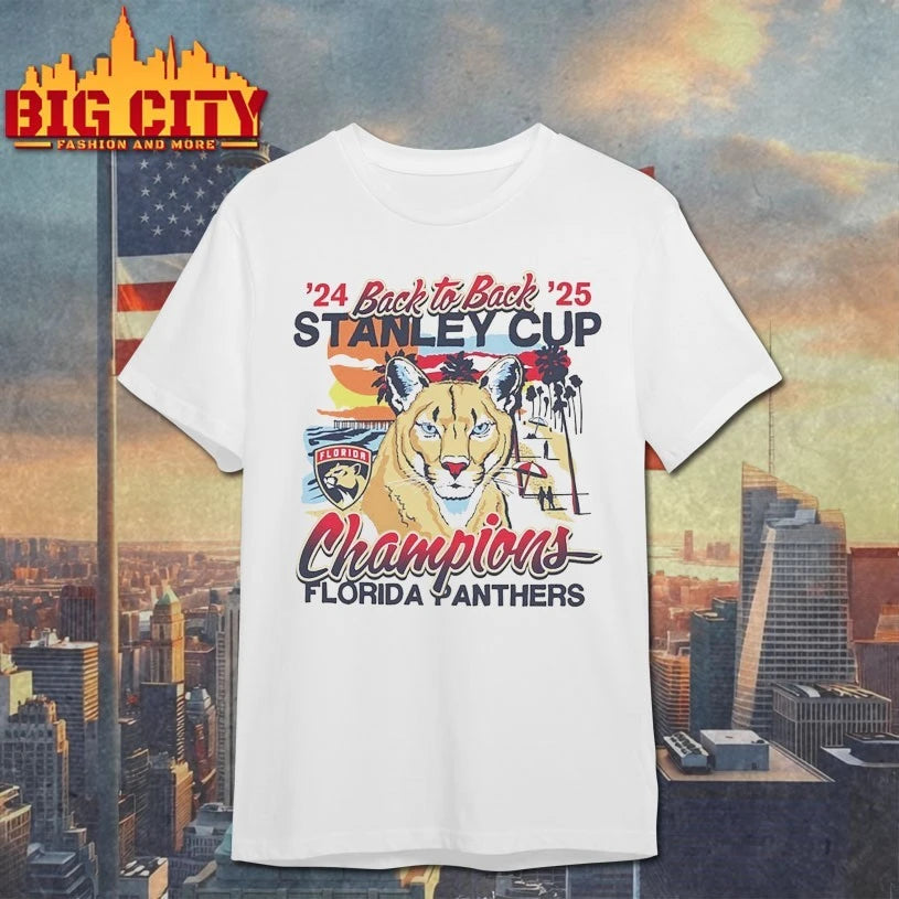 Florida Panthers ’24 Back to back ’25 Stanley cup Champions shirt