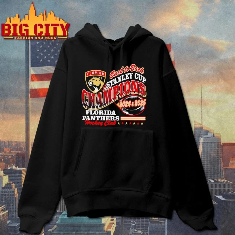 Florida Panthers back to back stanley cup champions 2024 &amp; 2025 shirt