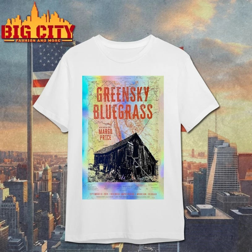 Foil Greensky Bluegrass Event Red Rocks 09 13 2025 shirt