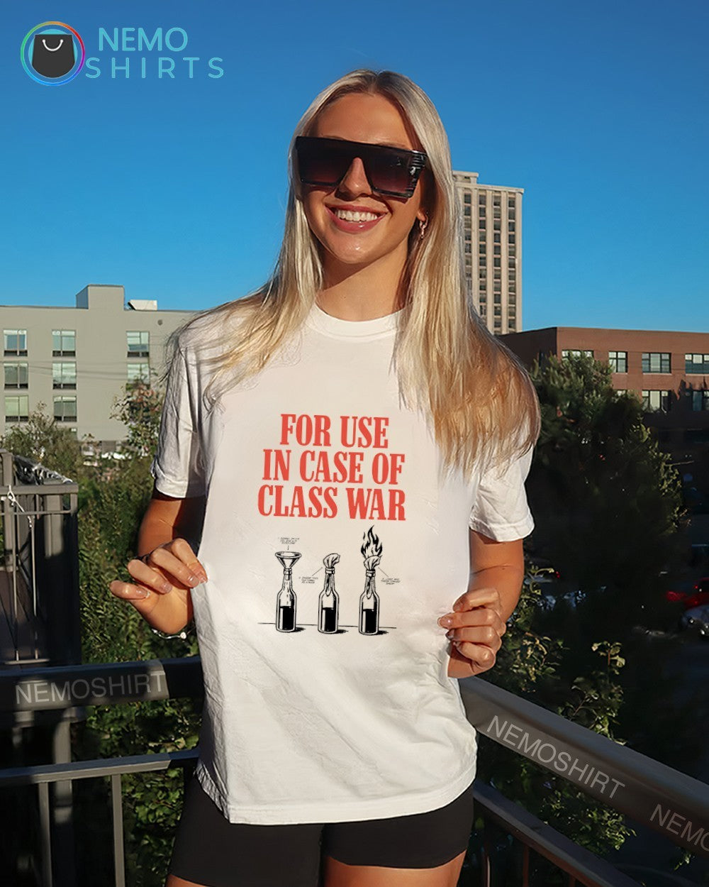 For use in case of class war shirt