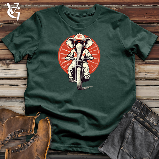 Retro Cycle Elephant Cotton Tee