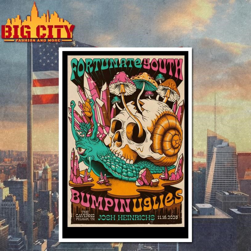 Fortunate Youth The Caverns Grundy CO TN Nov 16 2025 Poster Shirt