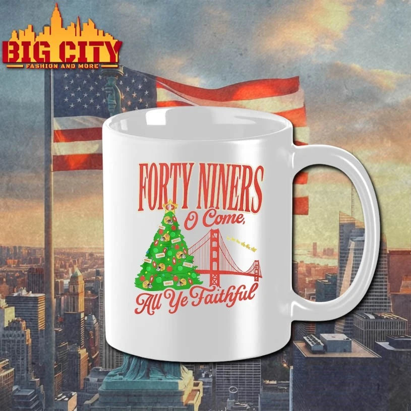 Forty Niners O Come All Ye Faithful Sf 49Ers Christmas shirt