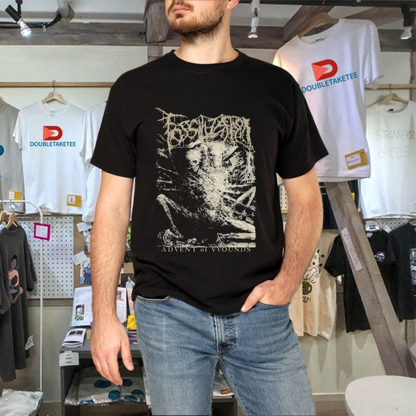 Official Fossilization Advent Of Wounds Album Neanderthal Shirts