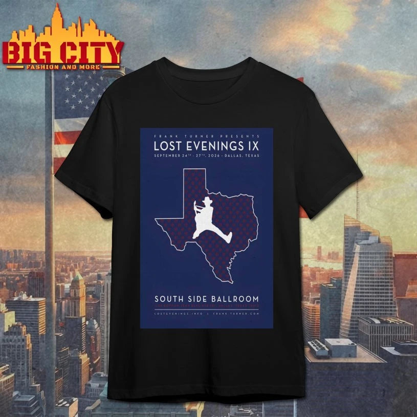 Frank Turner At South Side Ballroom On Sep 24-27 2026 Poster shirts