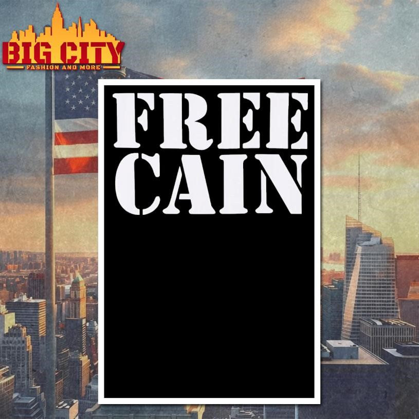Free Cain text shirt
