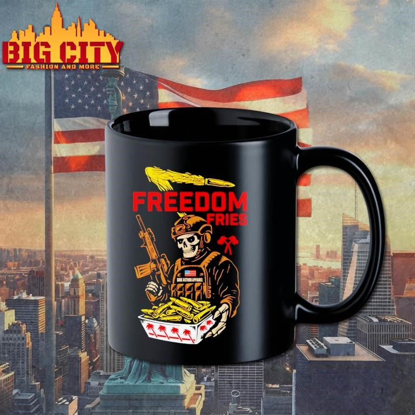 Freedom Fries Soldier Skull shirt