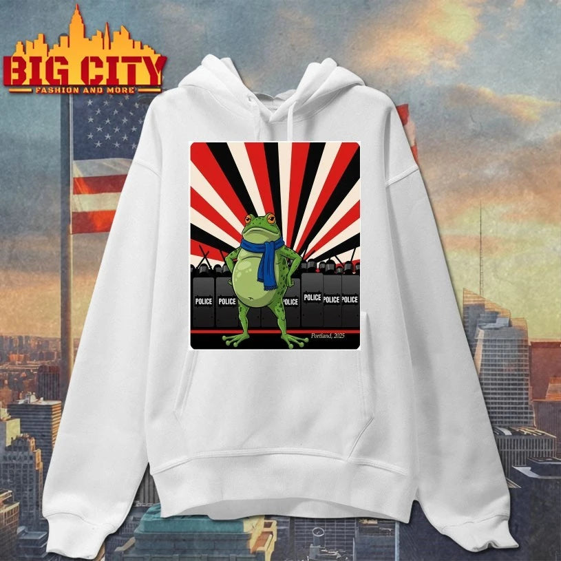 Freedom Frog protest portland Frog Rage Again The Machine Poster Shirt