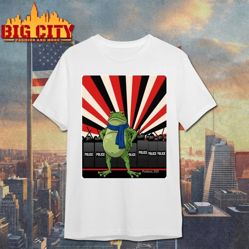 Freedom Frog protest portland Frog Rage Again The Machine Poster Shirt