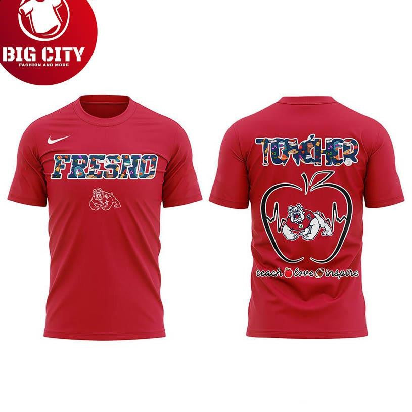 Fresno State Bulldogs Teachers Appreciation 2025 Two Sided Shirt