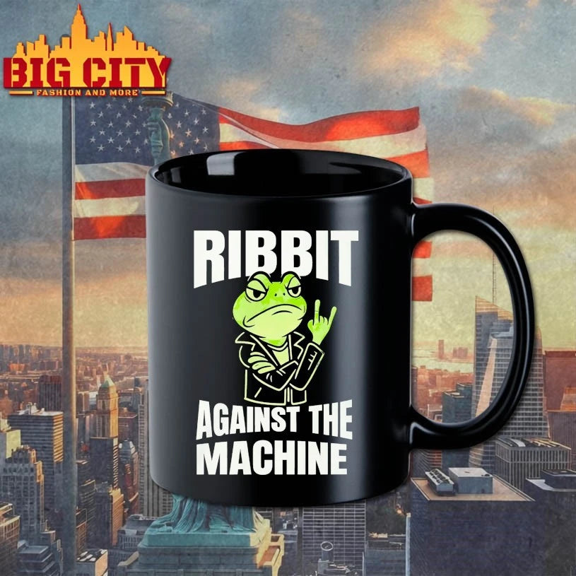 Frog Ribbit Against The Machine shirt